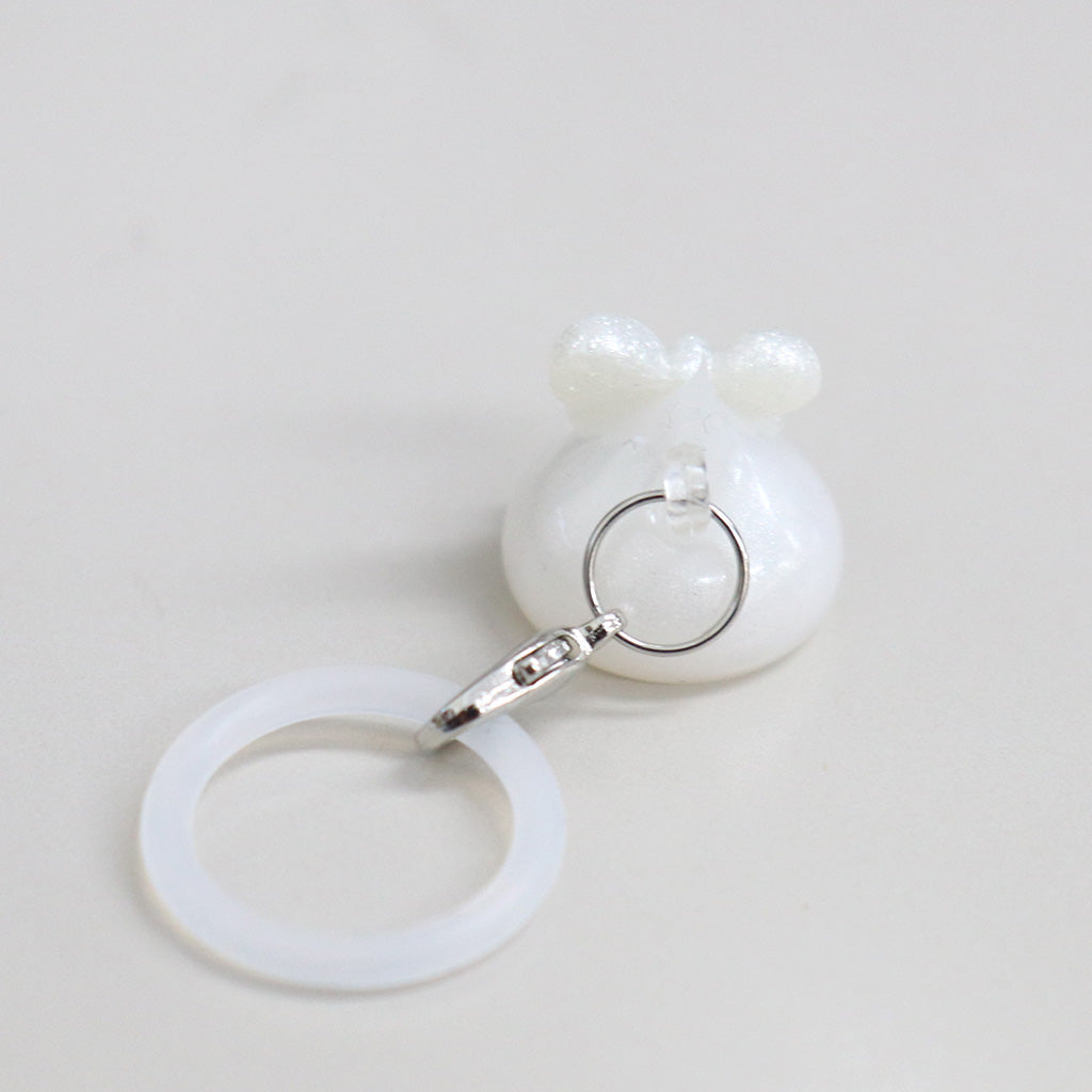 ホワイトパールほっぺちゃん めじるしチャーム