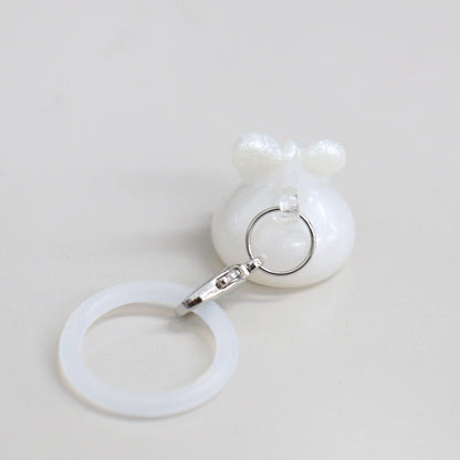 ホワイトパールほっぺちゃん めじるしチャーム