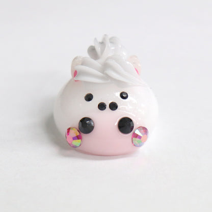 1番人気☆サンホッペ被りほっぺちゃん/白／デカ／オブジェ