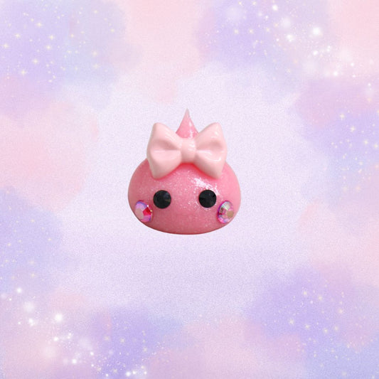 濃ピンクラメ／ふんわりデカほっぺちゃん／ストラップ