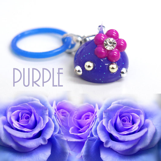 紫／ビビッドカラーほっぺちゃんめじるしチャーム
