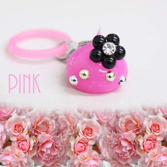 ピンク／ビビッドカラーほっぺちゃんめじるしチャーム