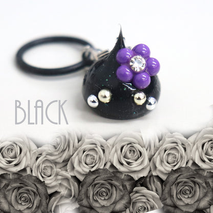 黒／ビビッドカラーほっぺちゃんめじるしチャーム