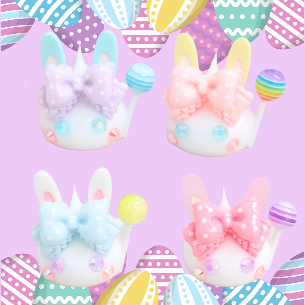 白／ハッピー☆バニーほっぺちゃんめじるしチャーム