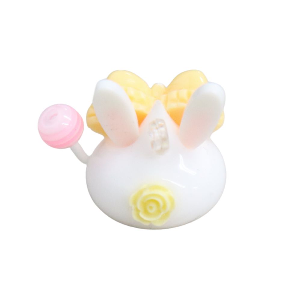 白／ハッピー☆バニーほっぺちゃんめじるしチャーム