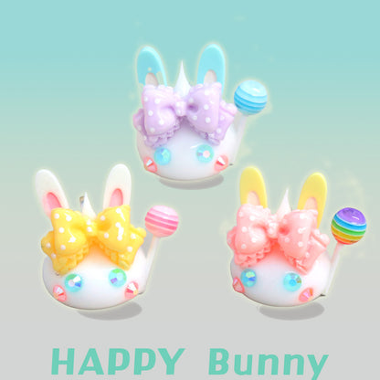 白／ハッピー☆バニーほっぺちゃんめじるしチャーム