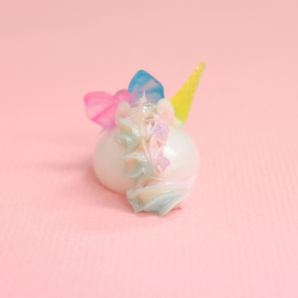 白パール／メルヘンランドのユニコーンほっぺちゃんストラップ／デカ／ストラップ