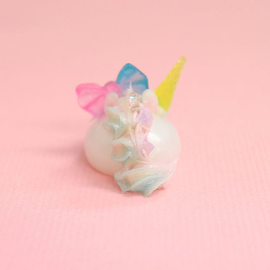白パール／メルヘンランドのユニコーンほっぺちゃんストラップ／デカ／ストラップ