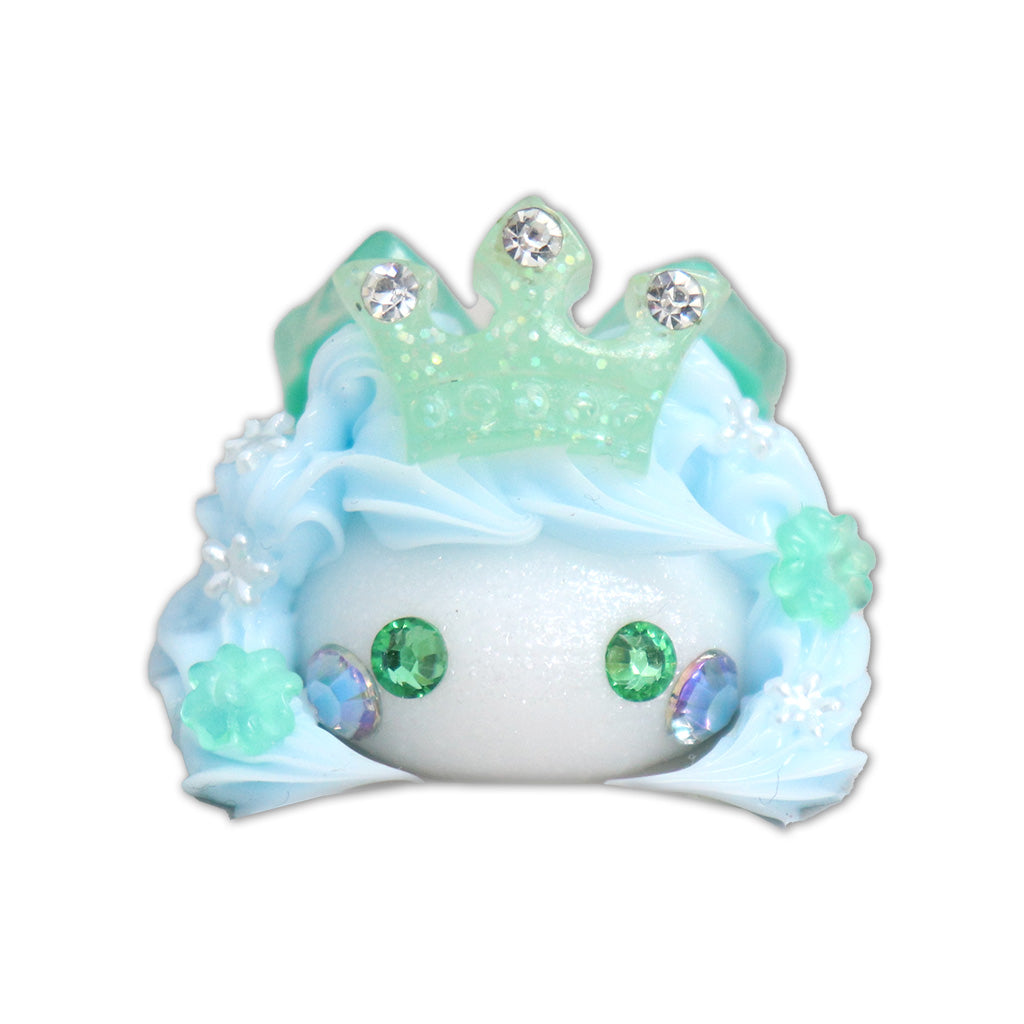 キラキラホワイトパール／プリンセスシリーズ♡ナチュラルほっぺちゃんストラップ