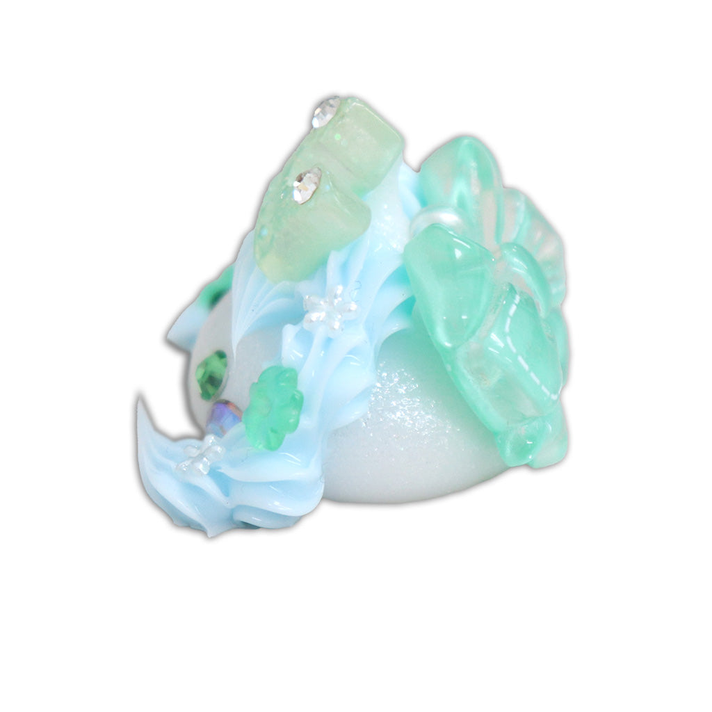 キラキラホワイトパール／プリンセスシリーズ♡ナチュラルほっぺちゃんストラップ