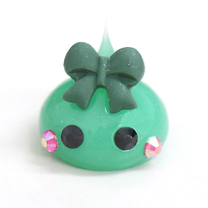 ダーク緑／ダスティグリーンほっぺちゃんめじるしチャーム