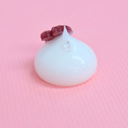 白／はんなりほっぺちゃん／デカ／ストラップ