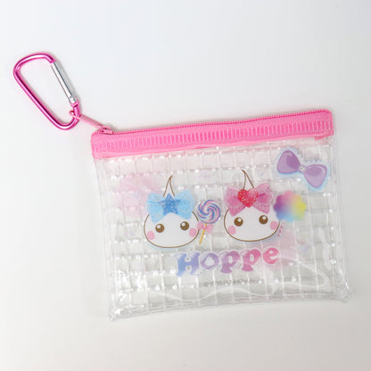ほっぺちゃん　カラビナ付きミニメッシュポーチ