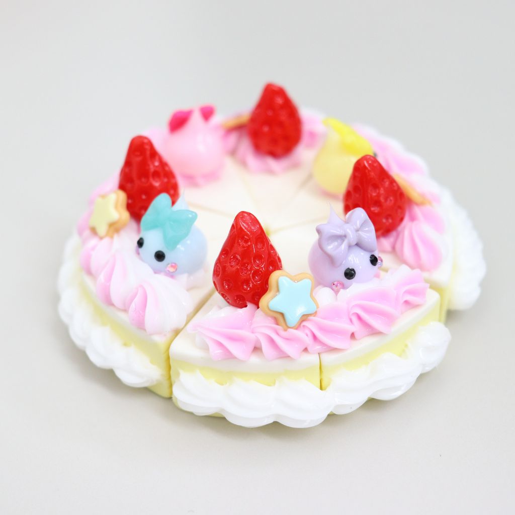 16th特別デコレーションケーキ☆ミニほっぺちゃん乗せショートケーキ／オブジェ