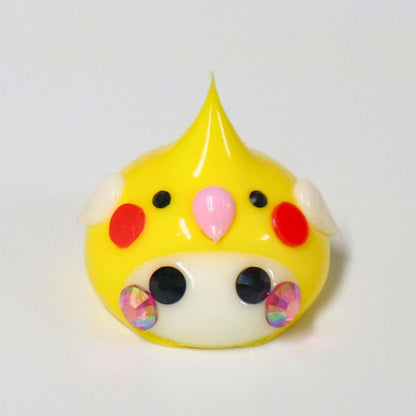 黄オカメインコほっぺちゃん／ストラップ