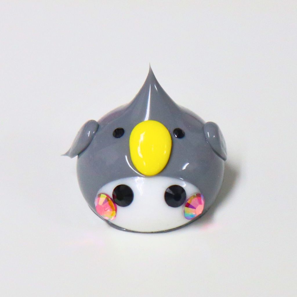 グレーハシビロコウほっぺちゃん／ストラップ