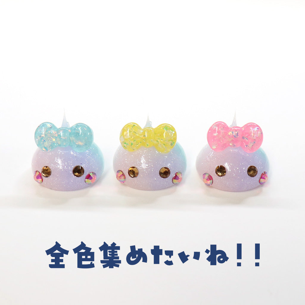 マルチカラーほっぺちゃん/水色リボン／ストラップ – SUNHOSEKI