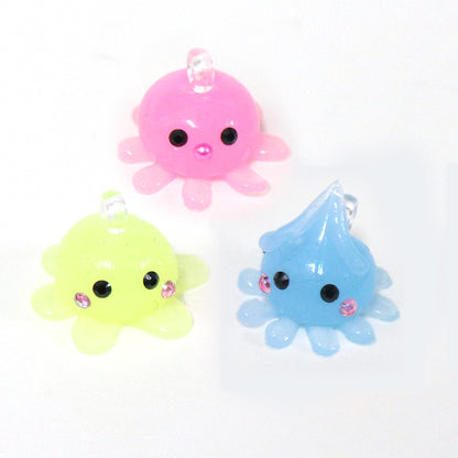 ぷかぷか浮かぶ海の生き物ミニほっぺちゃんストラップ/蓄光