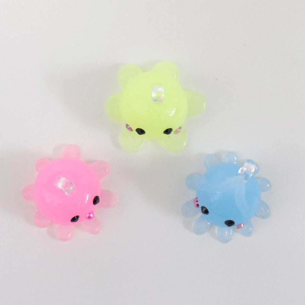 ぷかぷか浮かぶ海の生き物ミニほっぺちゃんストラップ/蓄光