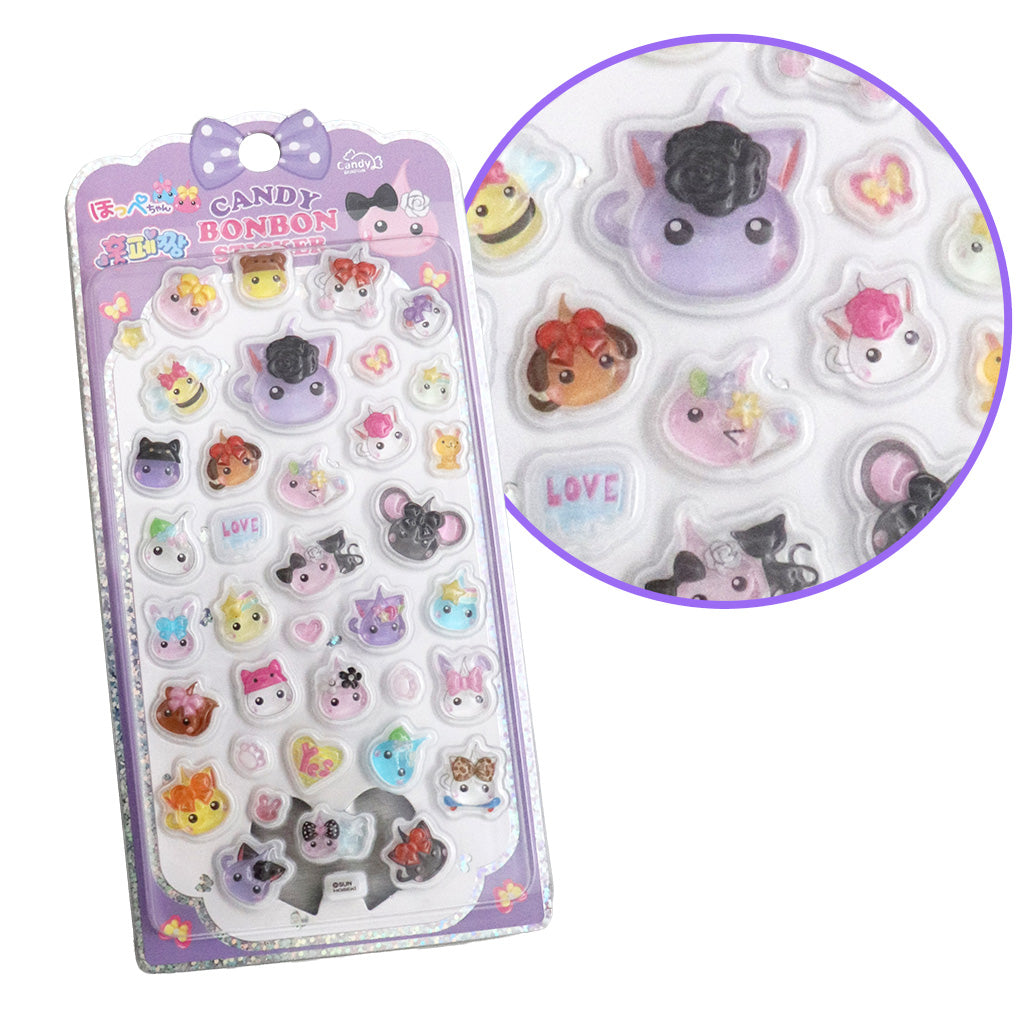 ほっぺちゃんCANDY BONBON STICKER／コンプリートセット　4枚セット