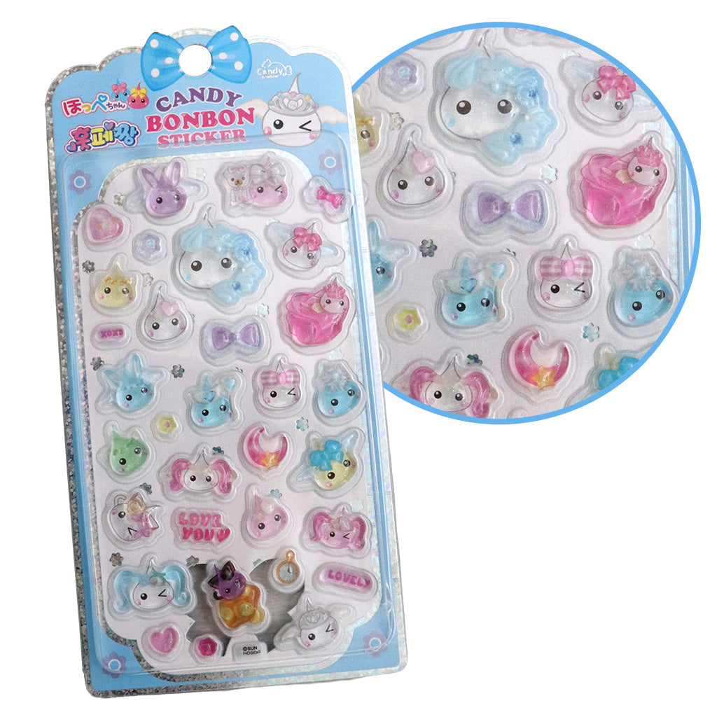 ほっぺちゃんCANDY BONBON STICKER／コンプリートセット　4枚セット