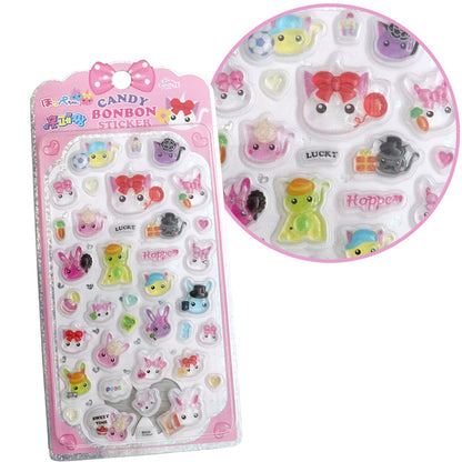ほっぺちゃんCANDY BONBON STICKER／コンプリートセット　4枚セット