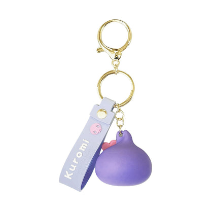 クロミ／ラバー立体キーホルダーほっぺちゃん