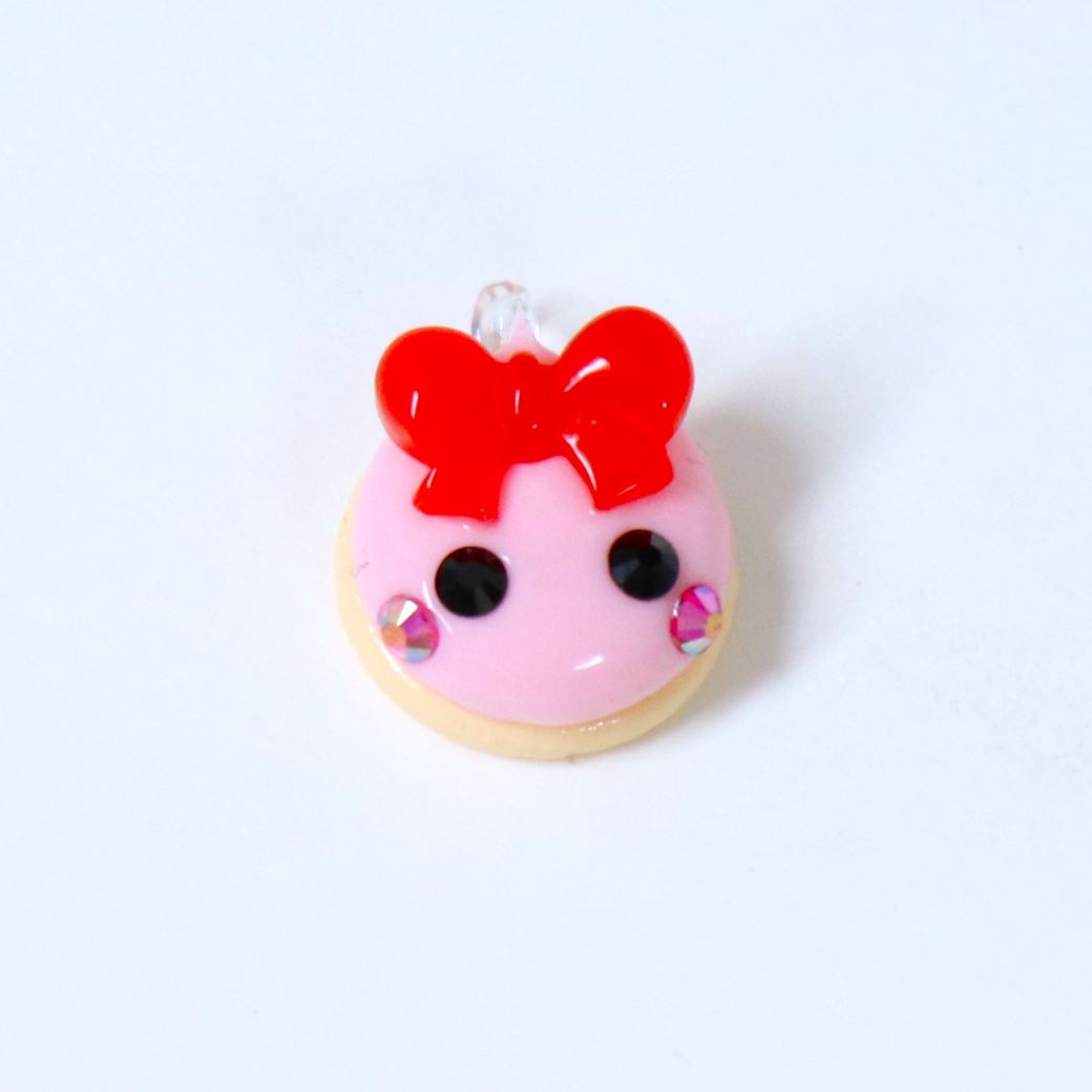 アイシングリボンほっぺちゃんめじるしキーホルダー