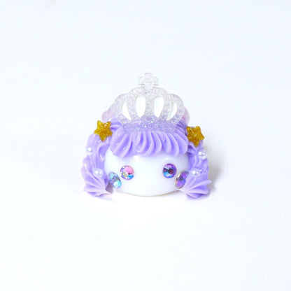 プリンセスシリーズ メロい姫♡うすいむらさきほっぺちゃんストラップ