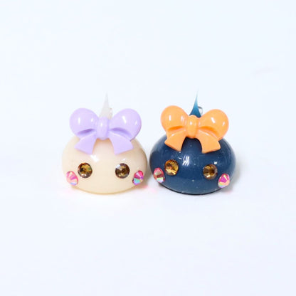 くすみベージュほっぺちゃんめじるしキーホルダー