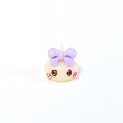 くすみベージュほっぺちゃんめじるしキーホルダー