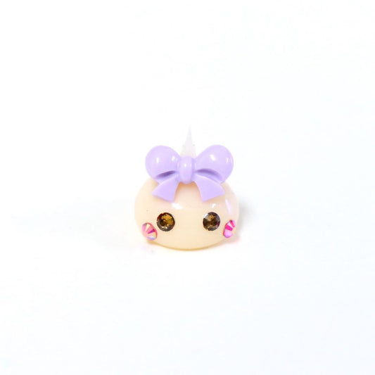 くすみベージュほっぺちゃんめじるしキーホルダー