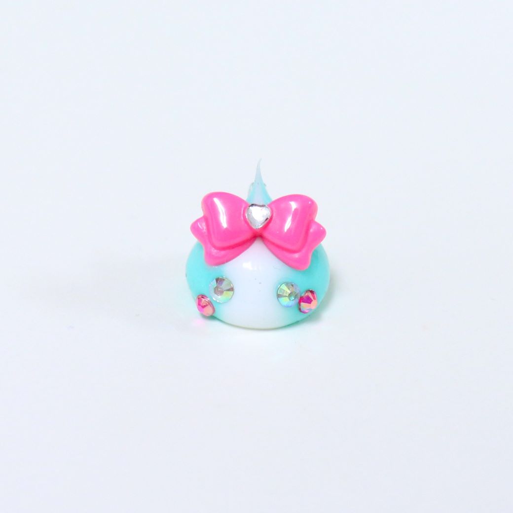 マーブルミントカラーほっぺちゃんめじるしキーホルダー