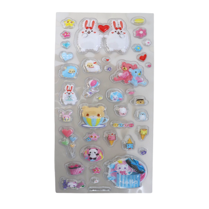 A-2／つるんドロップシール／アニマルカフェ