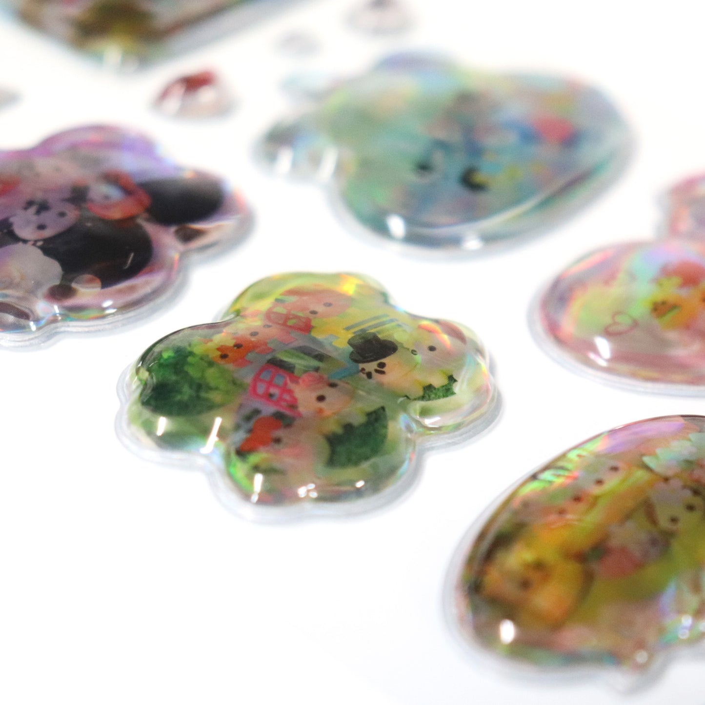 C-4／オーロラ立体シール／ほっぺちゃん実写