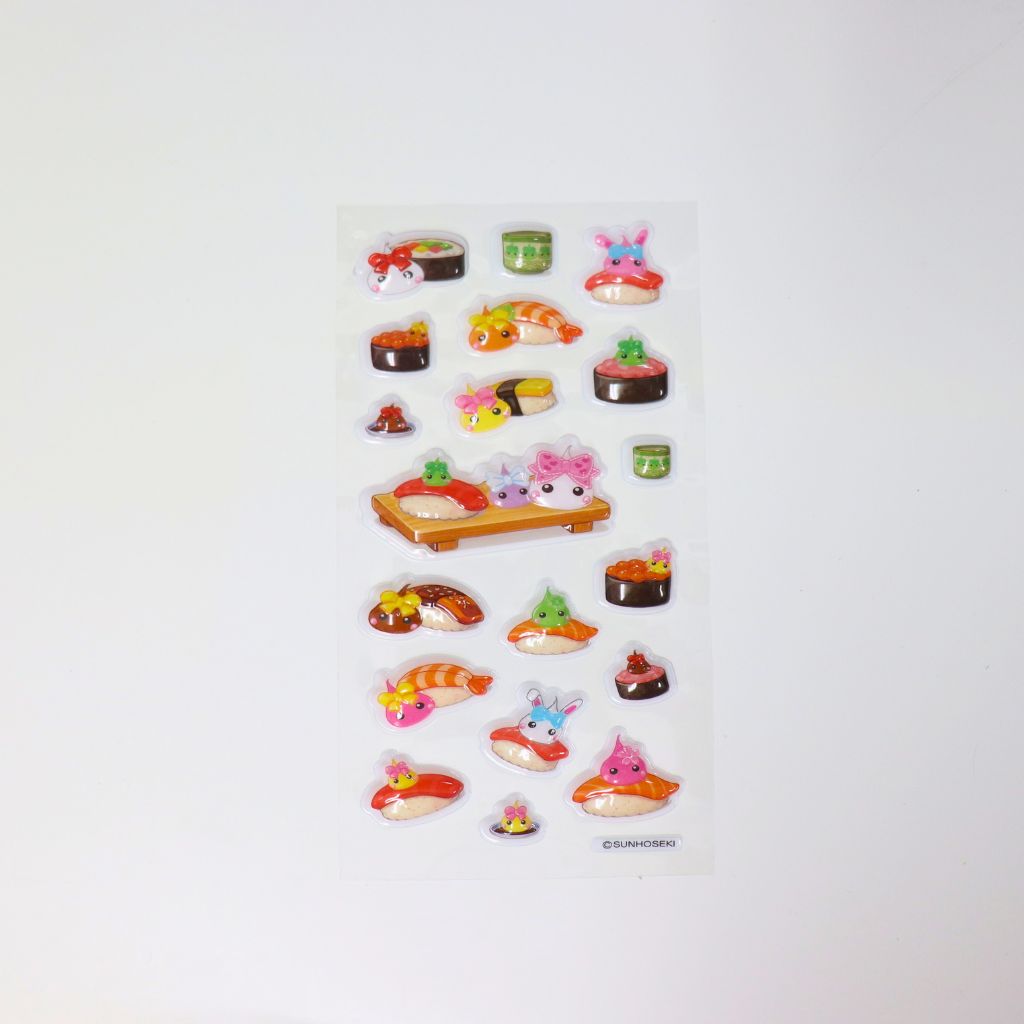 D-1／立体シール／お寿司ほっぺちゃん