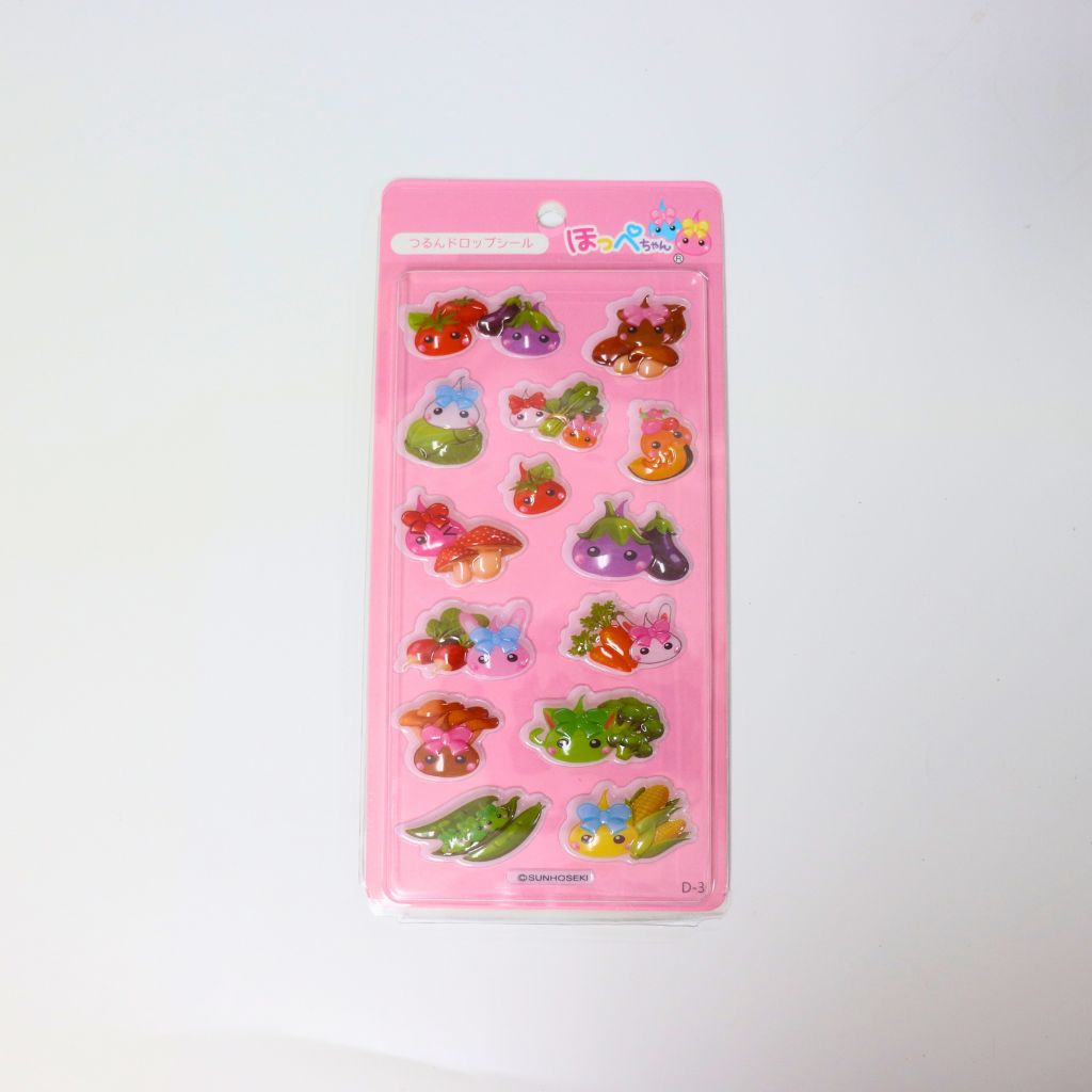 D-3／つるんドロップシール／ベジほっぺちゃん