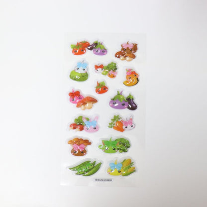 D-3／つるんドロップシール／ベジほっぺちゃん