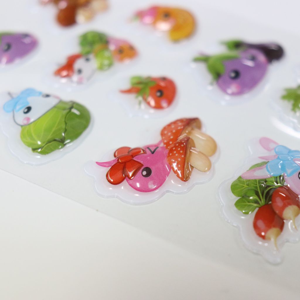 D-3／つるんドロップシール／ベジほっぺちゃん