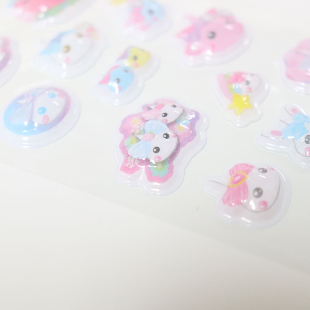 D-5／立体シール／パステルドリームほっぺちゃん
