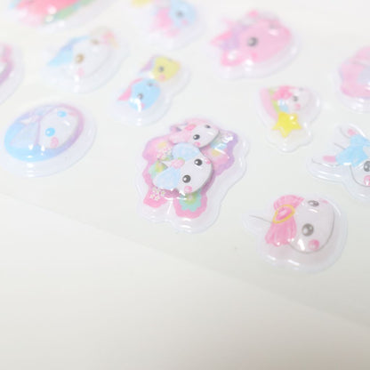 D-5／立体シール／パステルドリームほっぺちゃん