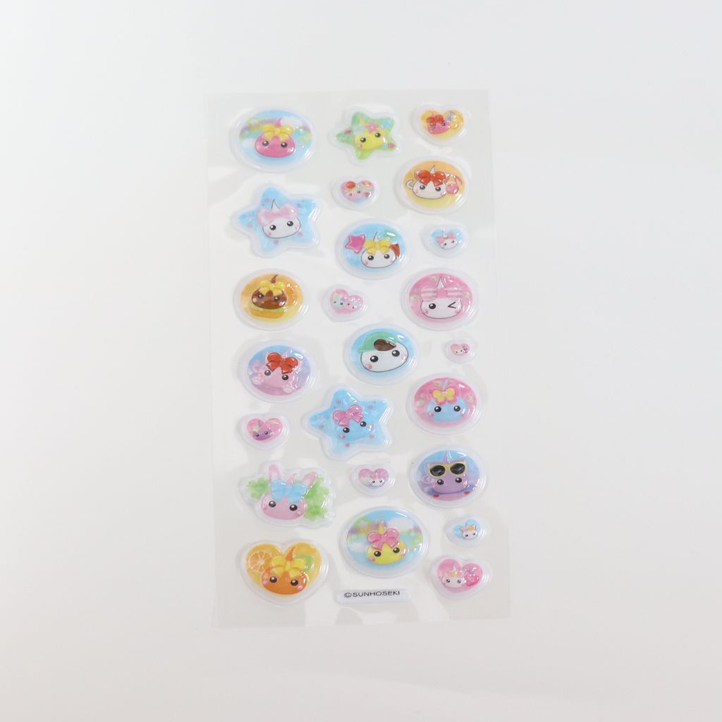 D-6／つるんドロップシール／平成レトロほっぺちゃん