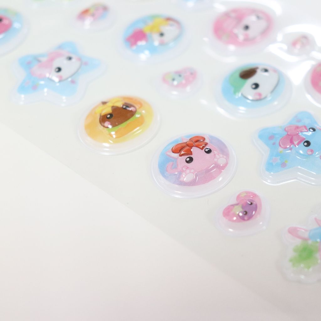 D-6／つるんドロップシール／平成レトロほっぺちゃん