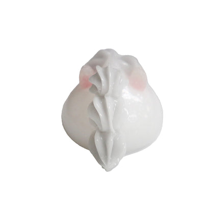 1番人気☆サンホッペ被りほっぺちゃん/白／オブジェ