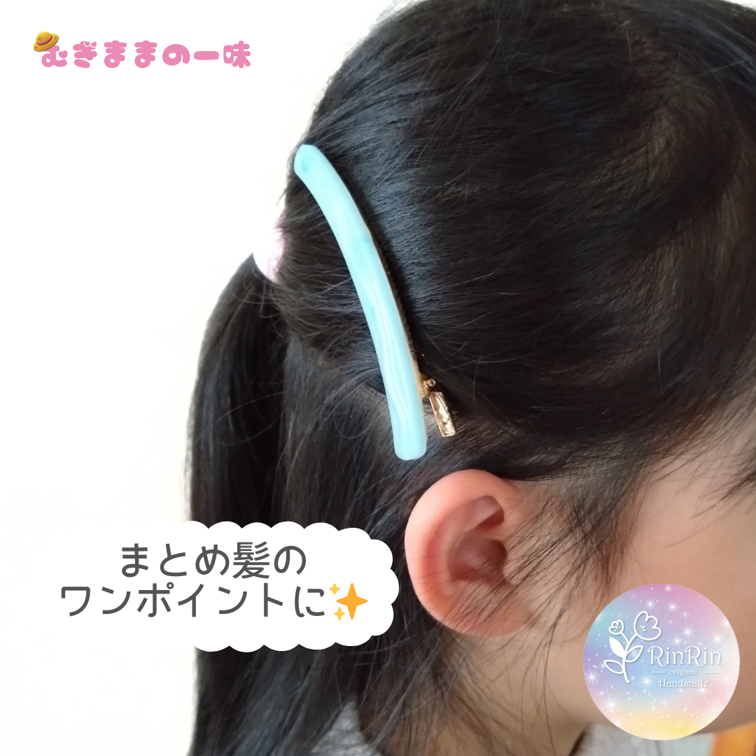 キラキラヘアクリップ/2本セット