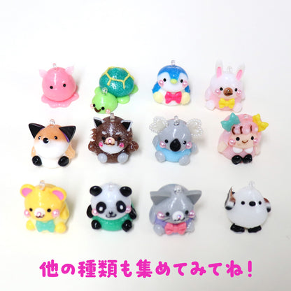 マシュコット　うさぎ／マシュコットのシリコンストラップ付き
