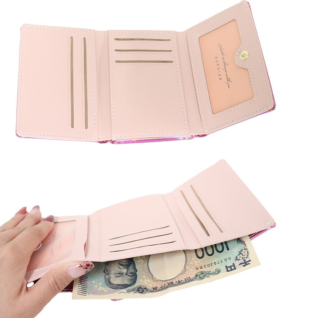 魔法少女ほっぺちゃんオーロラカラーの折り畳み財布 – SUNHOSEKI