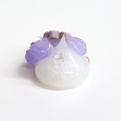 岩手限定／桐の花風三つ編みほっぺちゃんストラップ