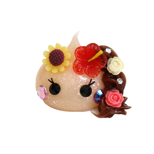 福島限定／アロハ風デカほっぺちゃんストラップ
