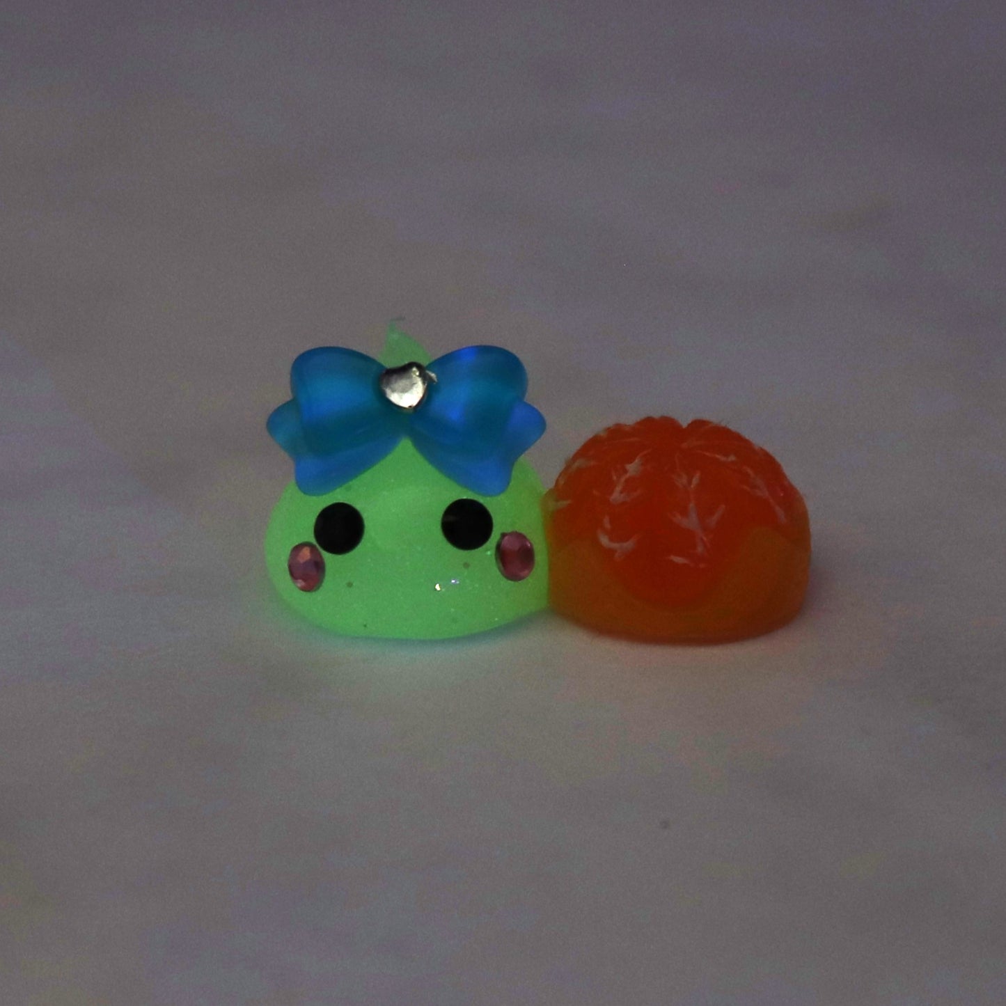 和歌山限定／みかん＆蓄光ラメほっぺちゃんオブジェ